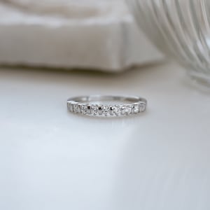 sterling silver cz fluted ring