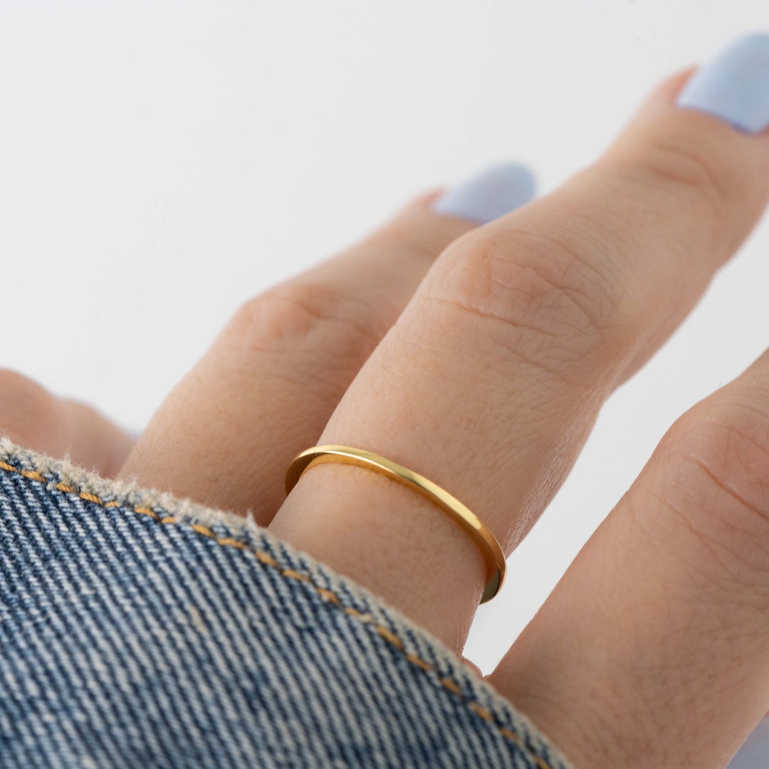 Thin Ring, Stacking Ring, Simple Stacking Ring, Minimalist Ring, Simple ...