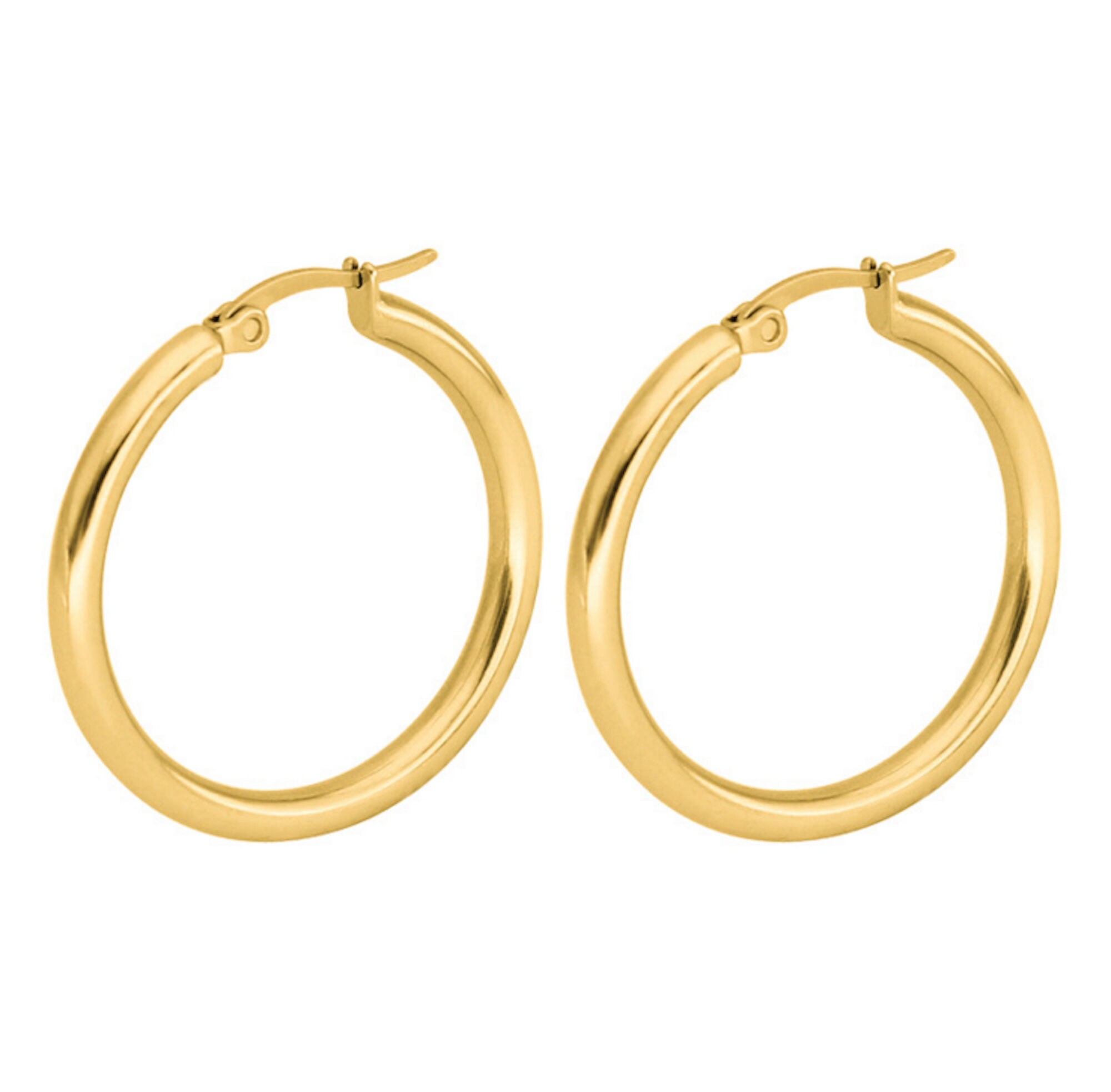 [韓国人気ジュエリー] CLASSIC Large Hoop Earrings Large Classic Hoop Earrings – Hey June