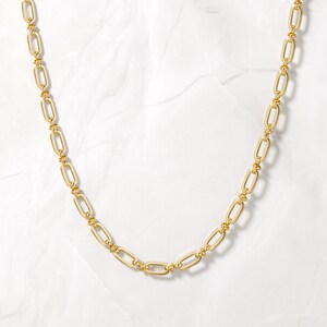 Chain Necklace, Gold Chain Necklace, Silver Chain Necklace, Gold Necklace, Dainty Necklace, Statement Necklace Layered Necklace Gift for Her image 2