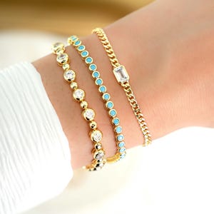 turquoise tennis bracelet