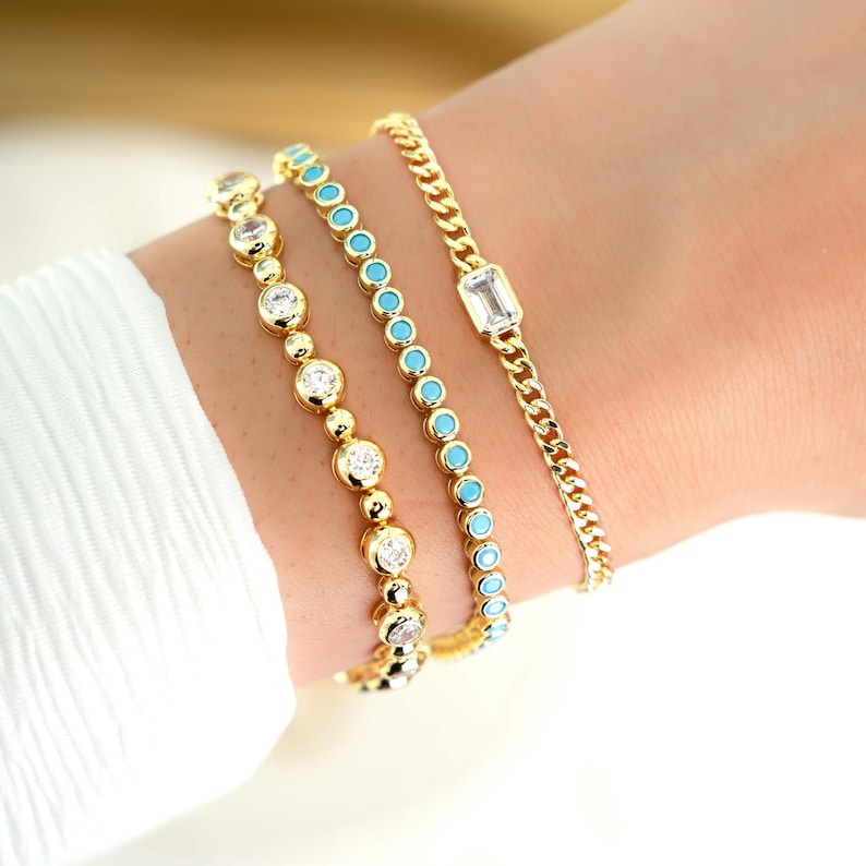 turquoise tennis bracelet