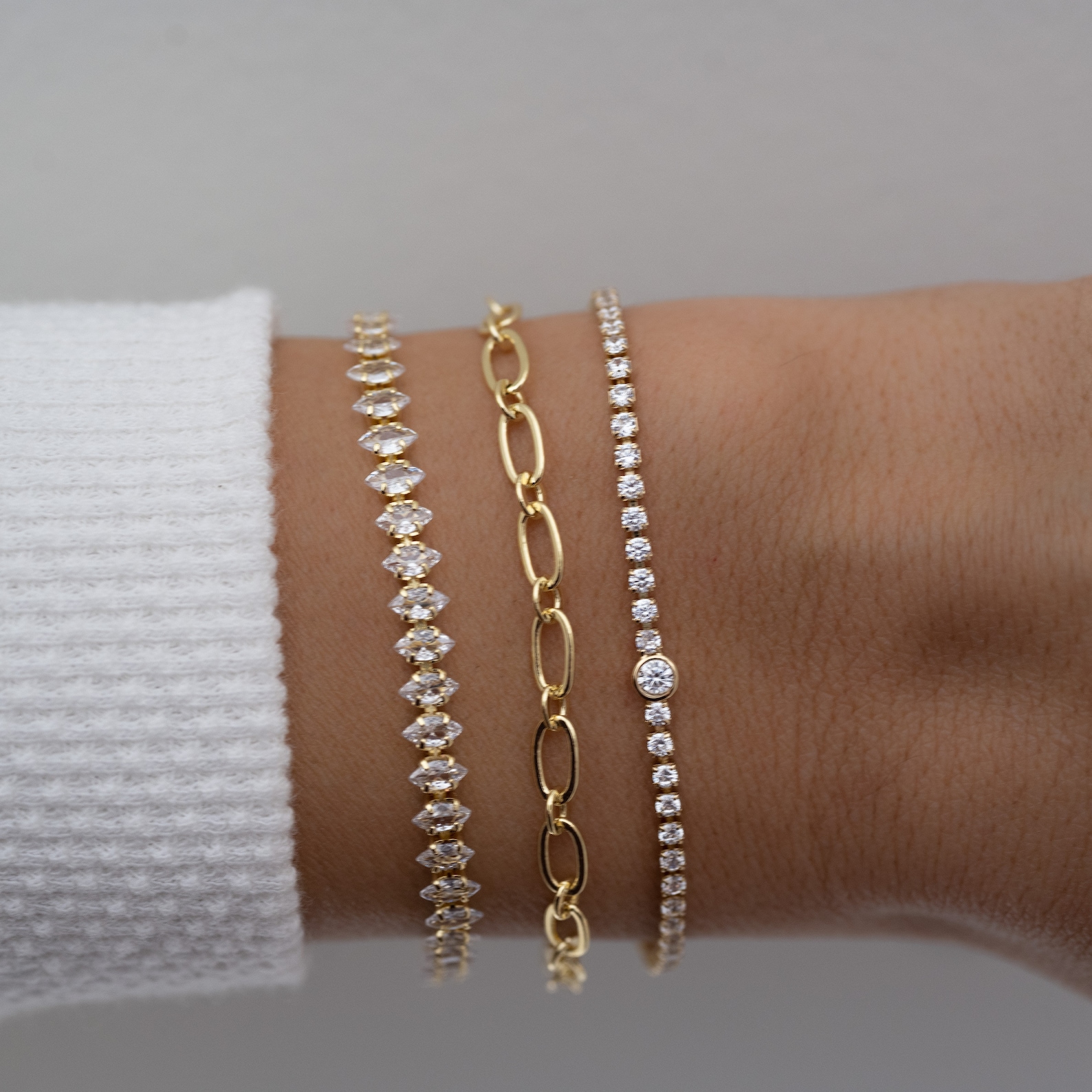 Tennis Bracelet, Gold Tennis Bracelet, Silver Bracelet, Diamond