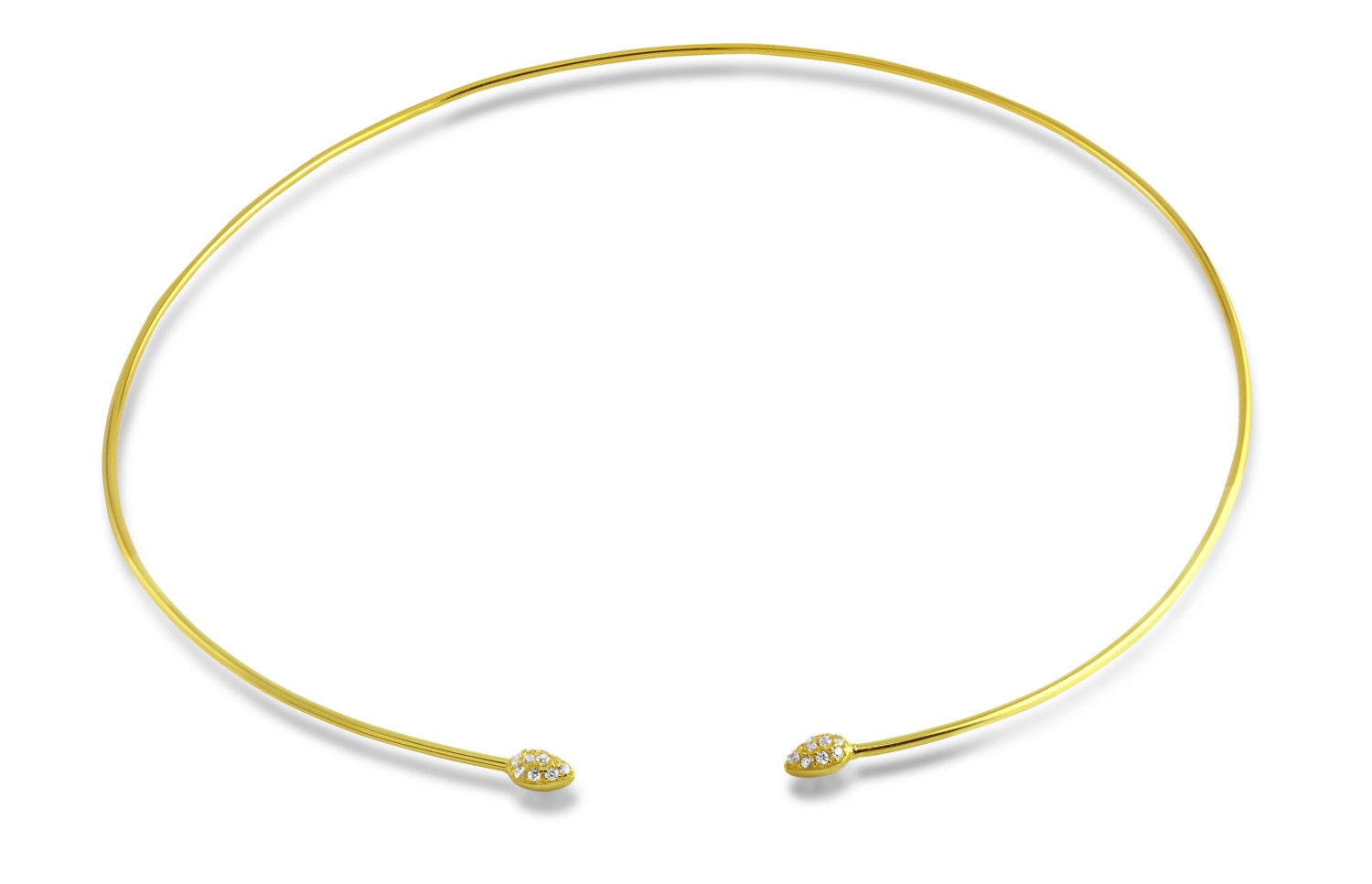 Gold Collar Necklace Gold Choker Gold 
