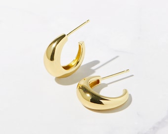 Boucles d’oreilles Gold Hoop, Petite boucle d’oreille Gold Hoop, Boucles d’oreilles Dainty Hoop, Boucles d’oreilles Hoop, Cerceaux d’or, Boucles d’oreilles Chunky Hoop, Cerceaux d’or, Cadeau pour elle