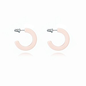 Tortoise Hoop Earrings Small Tortoise 25 mm Hoop Earrings Small Hoops Acetate Earrings Resin Jewelry Tortoise Jewelry Boho Jewelry image 3