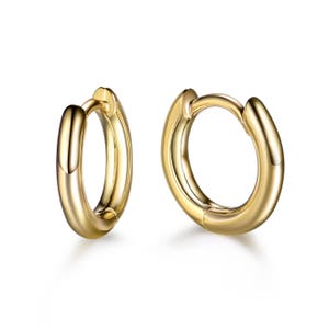 Small Gold Hoop Earrings Gold Huggie Earrings Small Hoop Earrings ...