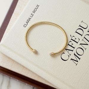 Brazalete, brazalete ajustable, brazalete, brazalete giratorio, brazalete apilable, joyería vintage, regalo de joyería llamativa para ella
