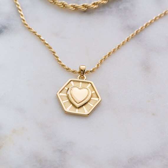 Medallion Necklace Gold Medallion 