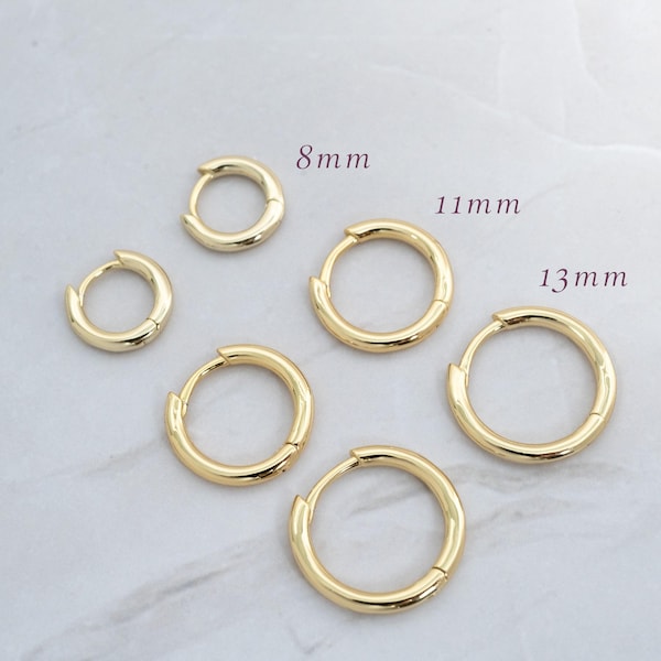 Hoop Earrings, Gold Hoops, Small Gold Hoops, Dainty Hoop Earrings, Minimalist Hoops Earrings, Silver Hoops Gift for her Huggie Hoop Earrings