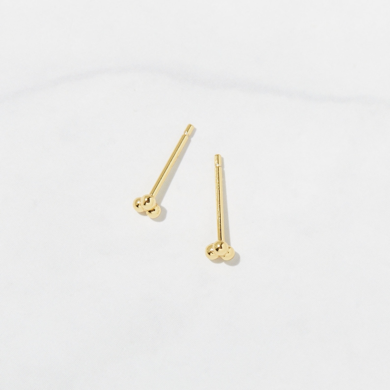 Tiny Earrings, Tiny Stud Earrings, Minimalist Earrings, Cartilage Ear Stud, Dainty Earrings, Tragus Earrings, Delicate Earring, Tiny Studs image 3