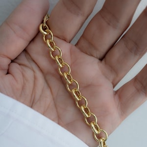 Chain Bracelet, Chunky Bracelet, Vintage Bracelet, Statement Jewelry, Gold Bracelet, Trendy Jewelry, Gift For Her, Chunky Jewelry