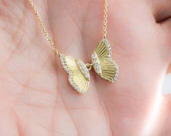 Butterfly Necklace, Butterfly Pendant, Butterfly Jewelry, Butterfly Charm Necklace, Sterling Silver Butterfly Necklace