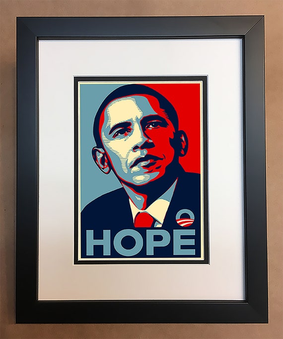 Barack Obama Hope Professionally Framed Matted 8x10. | Etsy