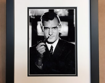 Hugh Hefner Photo Professionally Framed, Matted 8x10.