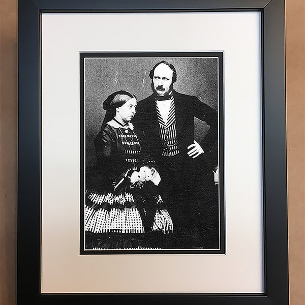 Queen Victoria and Prince Albert Photo Professionally Framed, Matted 8x10.