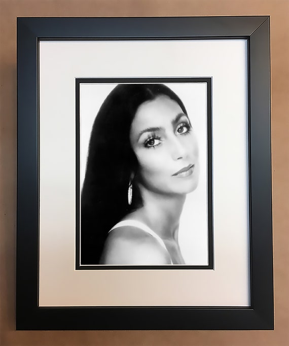 Cher Black And White Photo Professionally Framed Matted 8x10 - How Much To Get Something Professionally Framed Cher Black And White Photo Professionally Framed Matted 8x10 - How Much To Get Something Professionally Framed