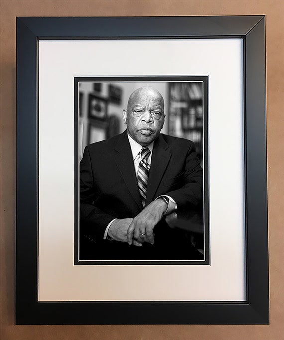 John Lewis Black and White Photo Professionally Framed Matted Etsy