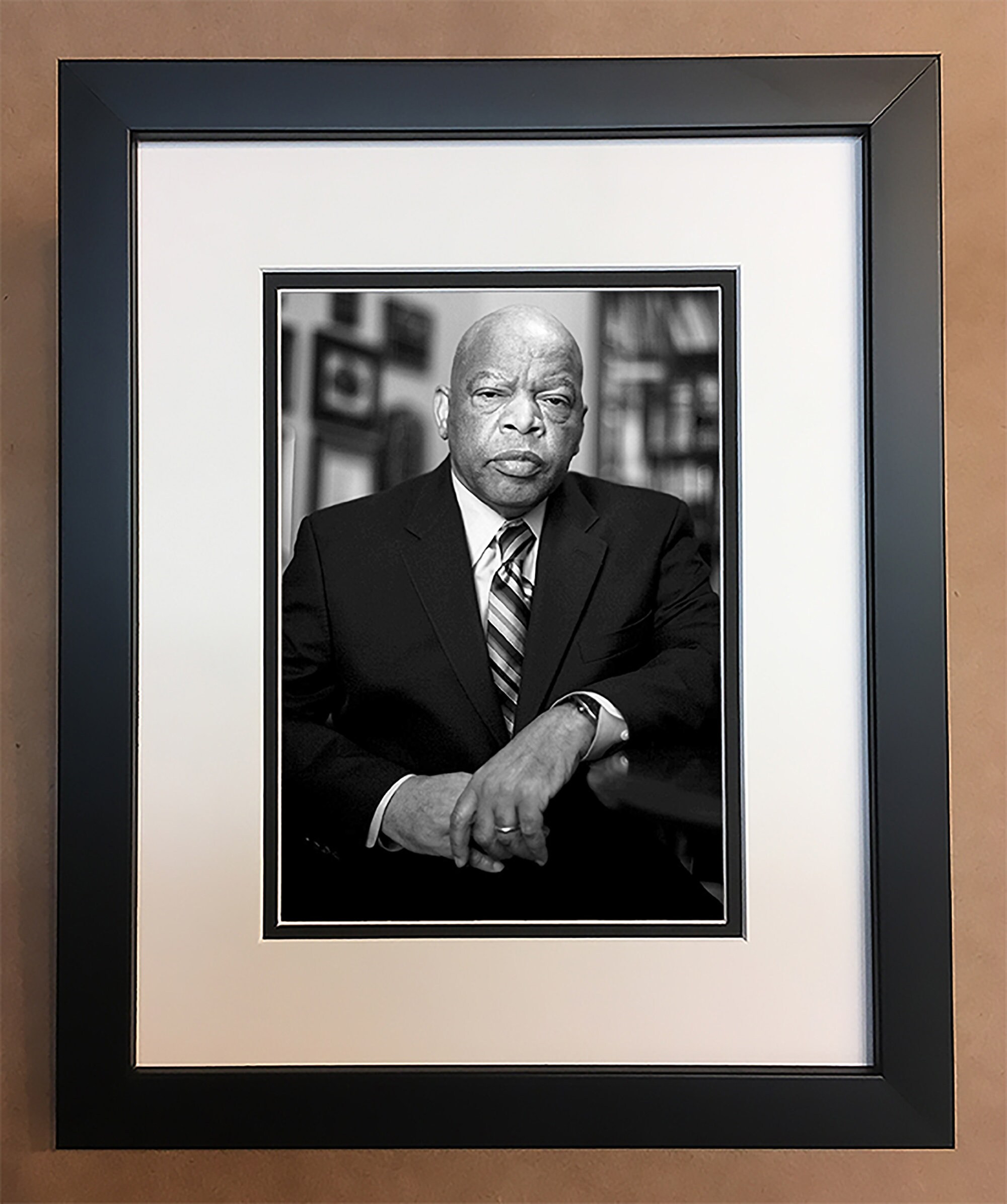 John Lewis Black and White Photo Professionally Framed Matted Etsy
