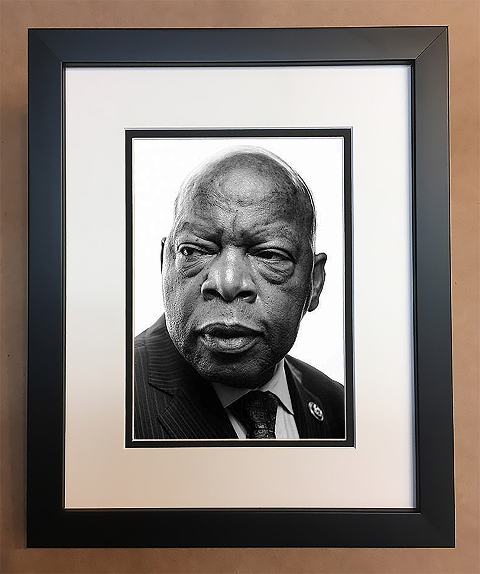 John Lewis Black and White Photo Professionally Framed Matted Etsy