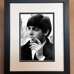 Paul McCartney Photo Professionally Framed, Matted 8x10.