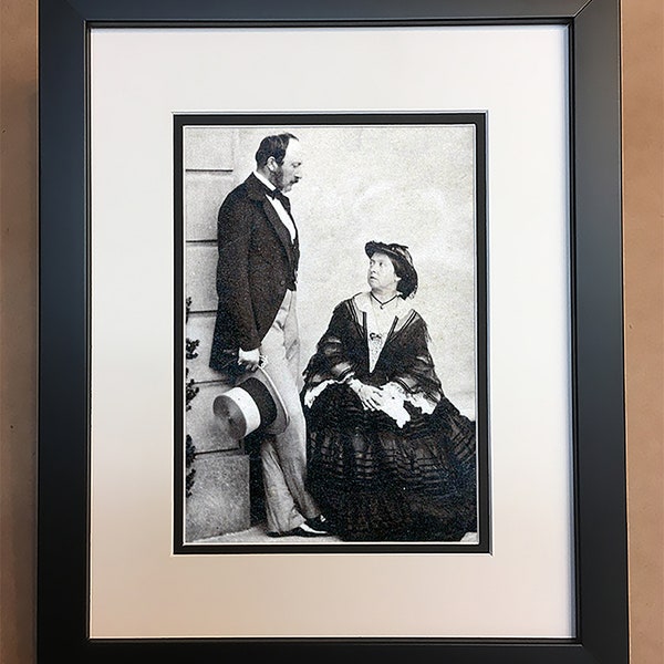 Queen Victoria and Prince Albert Photo Professionally Framed, Matted 8x10.