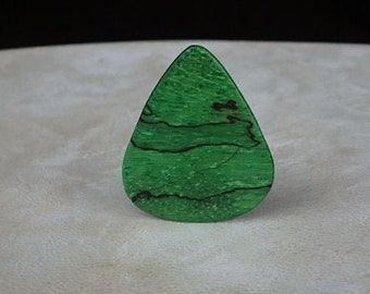 Wooden Guitar Pick. Instrument Pick. Handcrafted From Resin Infused Spalted Tamarind. For Guitar, Mandolin, Bouzouki, Dulcimer, Etc.