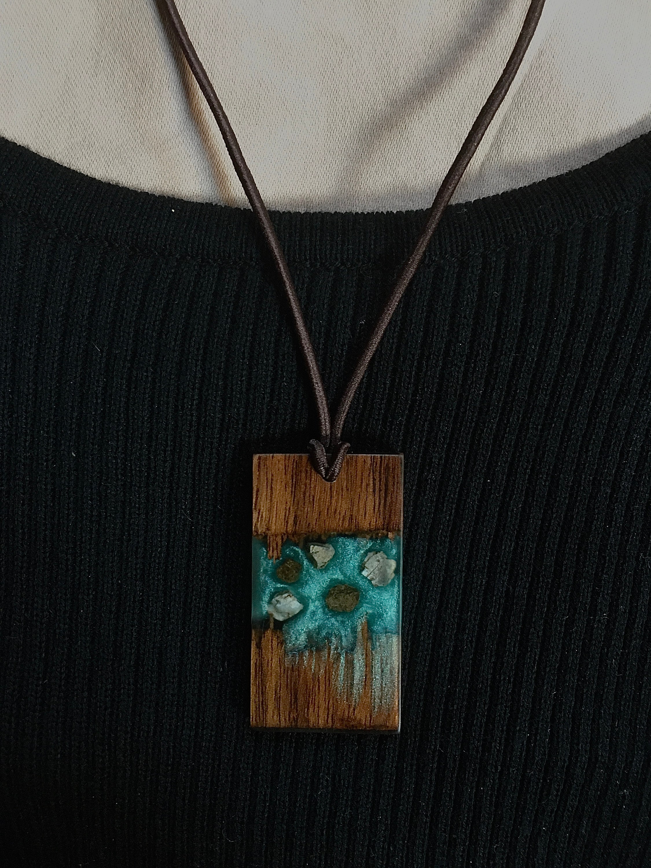 One of a Kind Resin Necklace