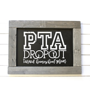 HOMESCHOOL MOM Digital Design | Instant Download | Funny Homeschool Quote | svg | 6 File Types | PTA Dropout