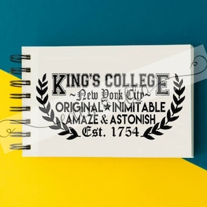 HAMILTON Inspired &#39;KING&#39;S COLLEGE&#39; Instant Digital Download | svg  plus 5 other file types | Small Business License