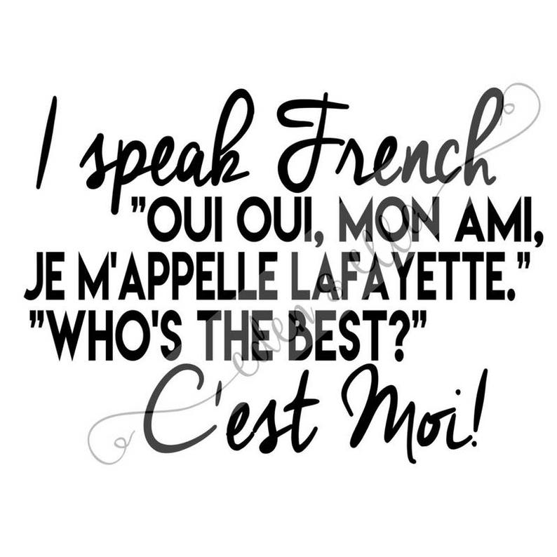 HAMILTON Inspired Digital Design Lafayette Quote Instant Etsy