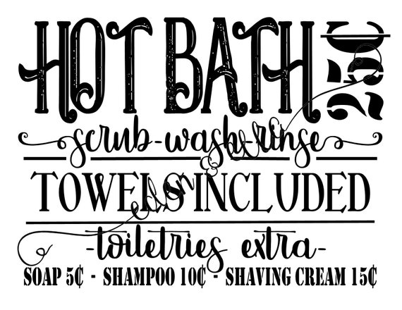 Download Farmhouse Bathroom Design Instant Digital Download Svg 6 Etsy