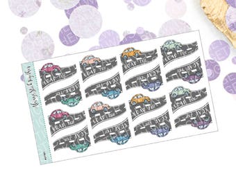 ROAD TRIP Stickers perfect for your Erin Condren Planner, Journal, or Scrapbook