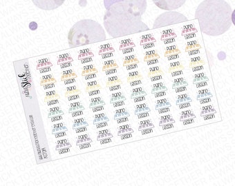 PIANO LESSONS Stickers perfect for your Erin Condren Planner, Journal, or Scrapbook