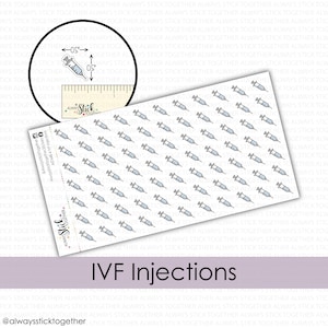 IVF, FERTILITY Stickers perfect for your Planner, Journal, or Scrapbook