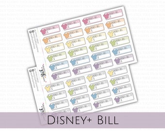 DISNEY BILL Stickers perfect for your Planner, Journal, or Scrapbook