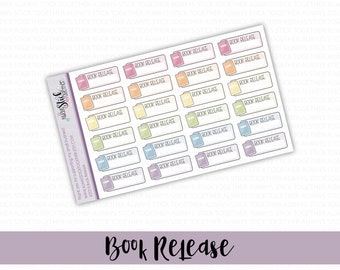 BOOK RELEASE Stickers perfect for your Planner, Journal, or Scrapbook