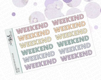 WEEKEND BANNER Stickers Perfect for Your Erin Condren Planner | Etsy