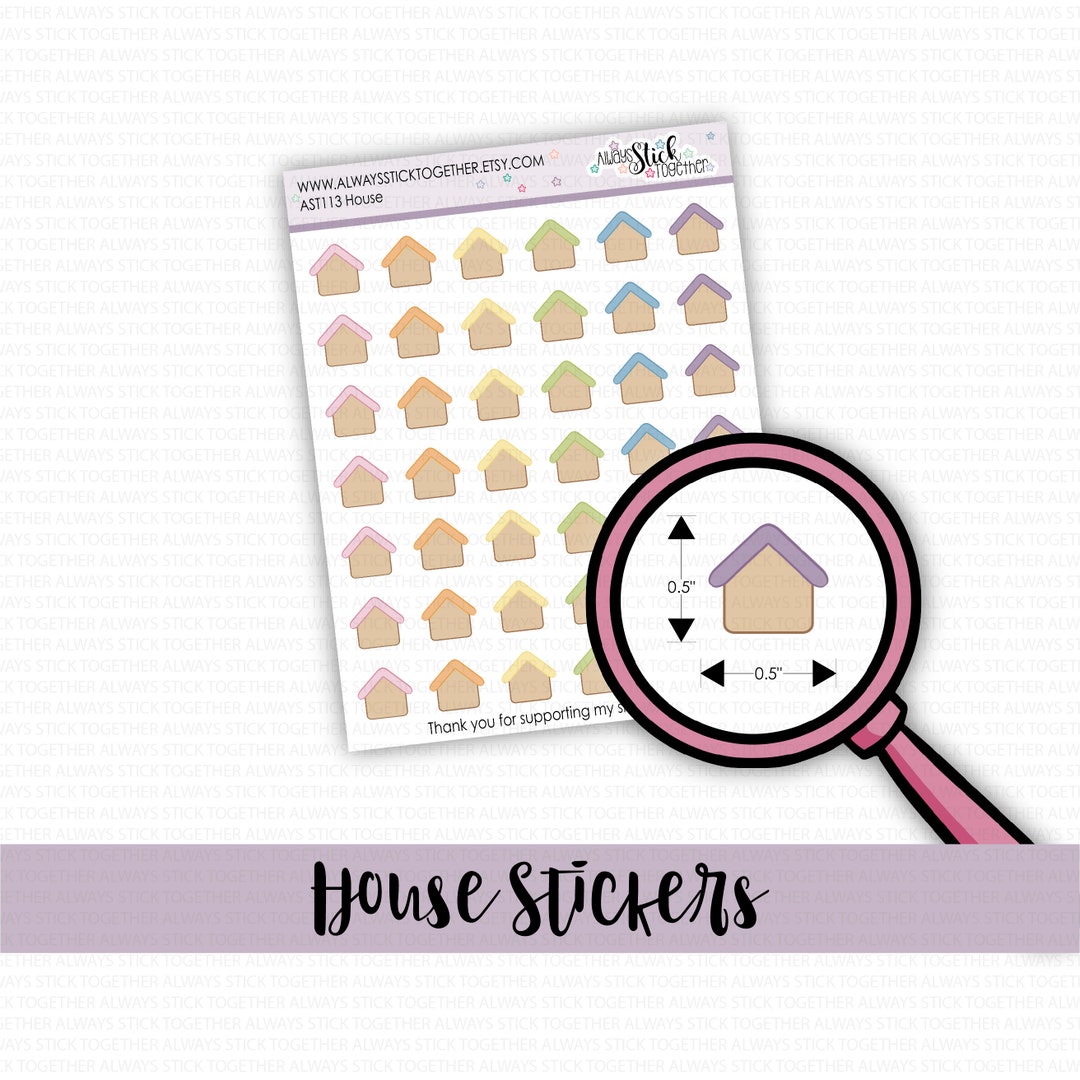 HOUSE Stickers Perfect for Your Planner Journal or Scrapbook - Etsy