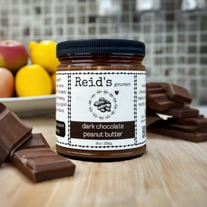 Gourmet Dark Chocolate Peanut Butter Spread: Reid&#39;s Luxury Treat