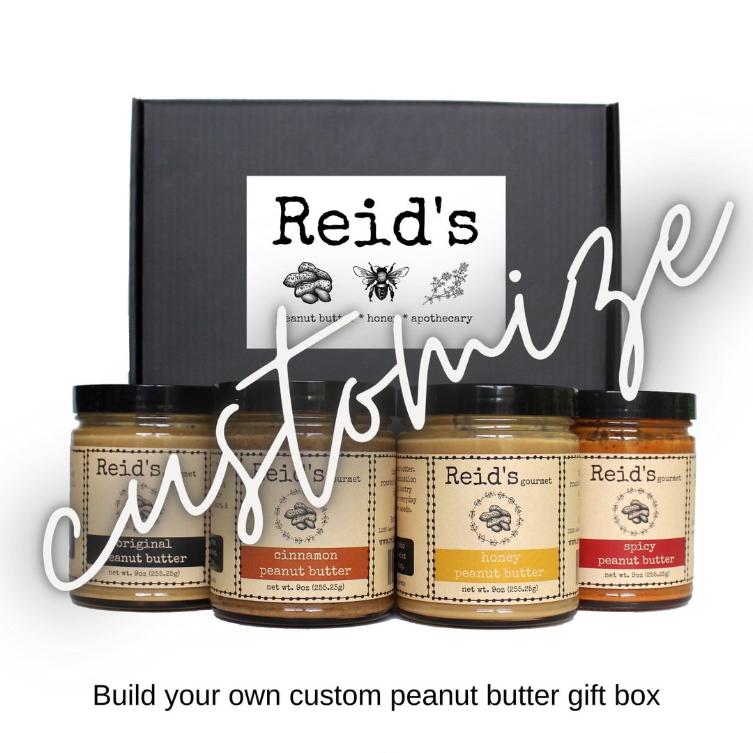 Customize Peanut Butter Gift Box Gourmet Peanut Butter Box Etsy