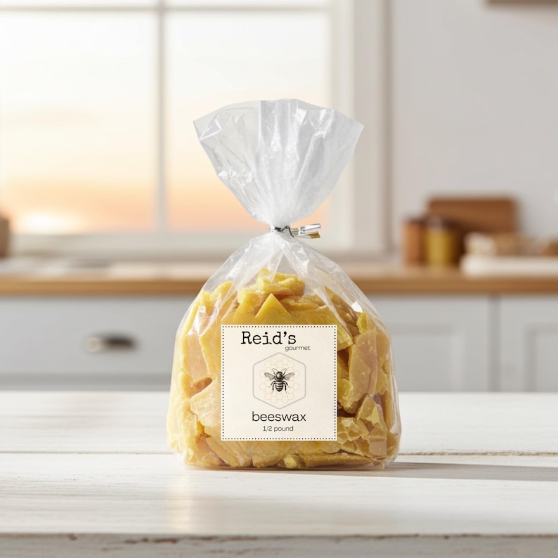 Half Pound Raw Beeswax Bag Natural Yellow Beeswax Pellets For Candles And DIY Projects