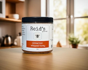 Cinnamon Whipped Honey Raw Creamed Honey Spread Gourmet Flavored Honey Small Batch Artisan Honey Gift For Tea Toast And Baking Honey