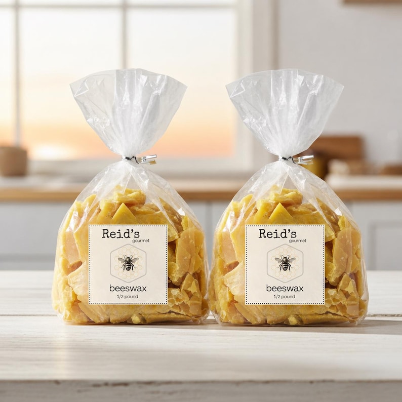 Two 1/2 lb bags of beeswax