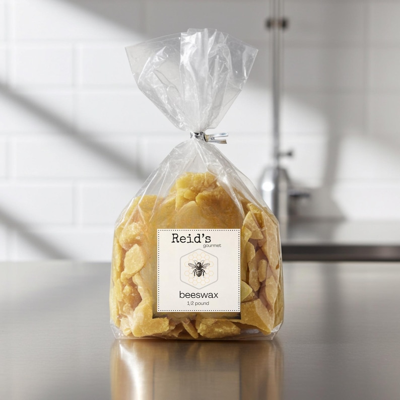 Natural Yellow Beeswax Half Pound Bag For DIY Candle Making And Homemade Skincare
