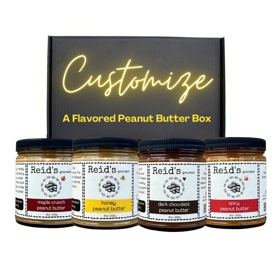 Peanut Butter Customize Gift Box Gourmet Peanut Butter Box Peanut