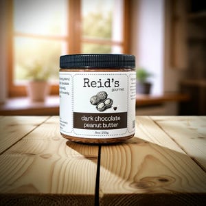 Dunkle Schokoladen-Erdnussbutter Gourmet-Schokoladen-Erdnussbutter Handgemachte Brotaufstrich reichhaltige und cremige Protein-Snack-Erdnussbutter