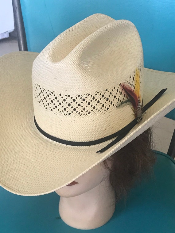 Vintage Stetson Long Oval Cowboy Hat 