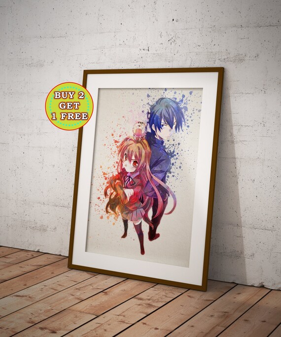 Taiga And Ryuuji Toradora Anime Toradora Anime Wall Art Etsy