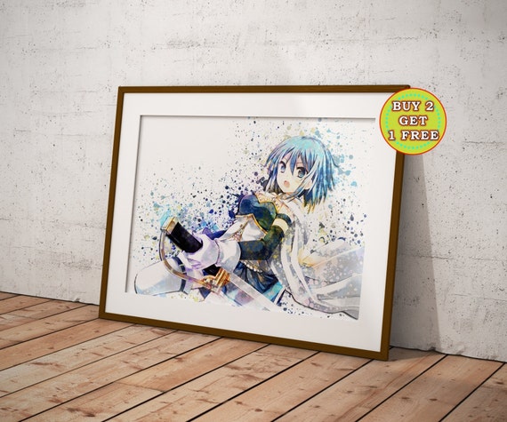 Puella Magi Madoka Magica Miki Sayaka Mahou Shoujo Madoka Magica Anime Poster Anime Prints Anime Gifts Manga Art Manga Poster Oc 894